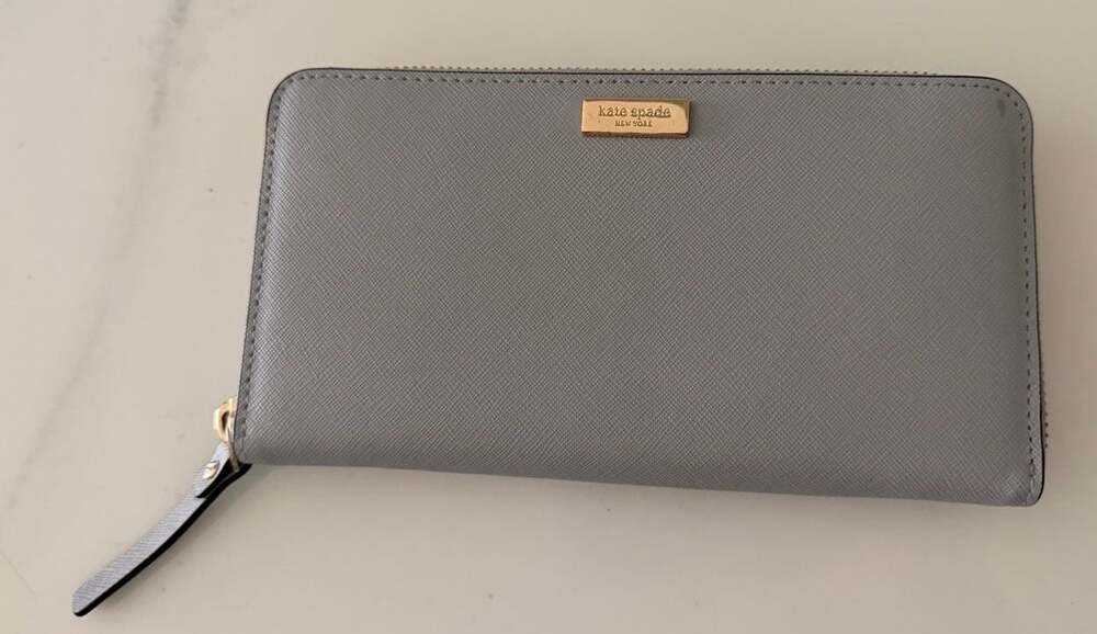 Kate Spade New York Neda Saffiano Leather Zip-Around Wallet